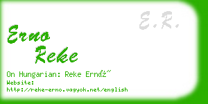 erno reke business card